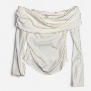 Off-Shoulder White Top